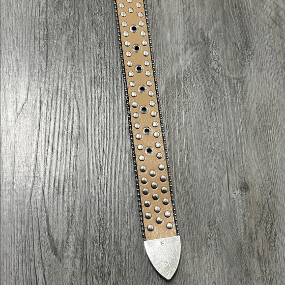Western style Blue Rhinestone Studded Belt: / 42In main image 4